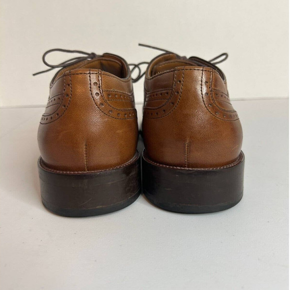 Johnston Murphy Shoes Mens 8.5 Casual Lace Up Oxford Brown Leather - Picture 4 of 8